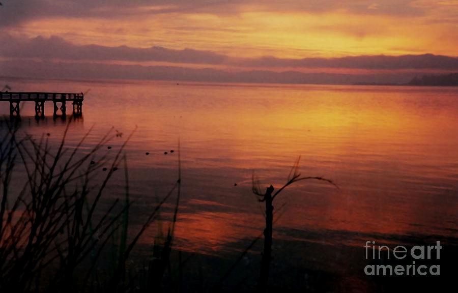 Sunrise at Suquamish Dock Photograph by Sandra Maddox Fine Art America