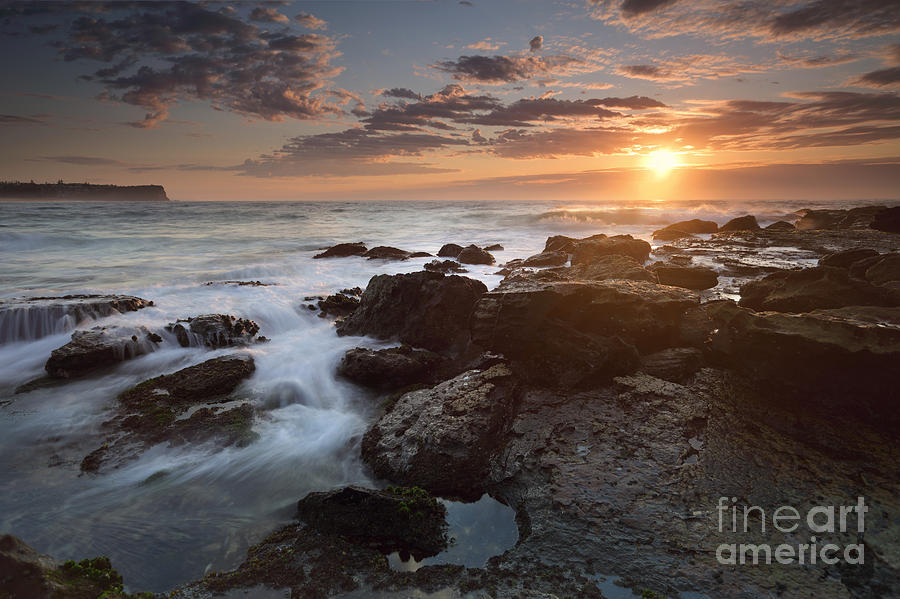 Sunrise At Sydneys Warriewood Beach Photograph