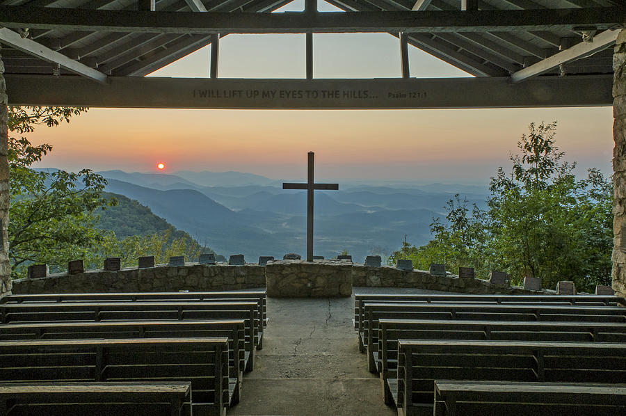 Sunrise at Symmes Chapel aka Pretty Place Greenville SC Photograph by Willi...