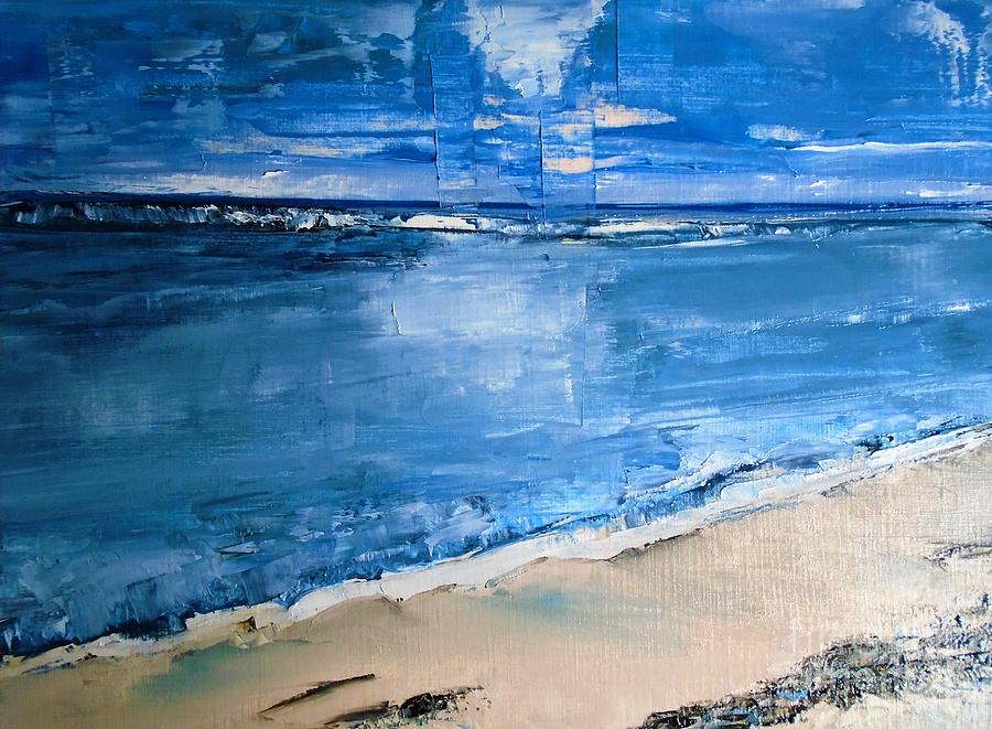 Sunrise at the Beach II Painting by Angela Cartner