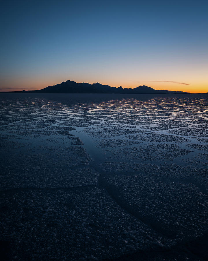 Sunrise at the Bonneville Salt Flats Photograph by James Udall