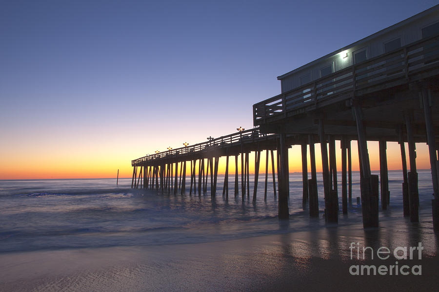 Sunrise at the Pier Photograph by Karen Foley