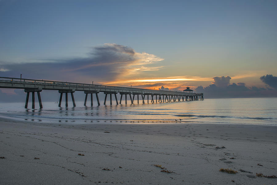 Miami Photograph - Sunrise at the Pier by Kevin Ruck