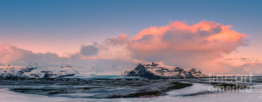 Sunrise at the south coast of Iceland Photograph by Henk Meijer Photography