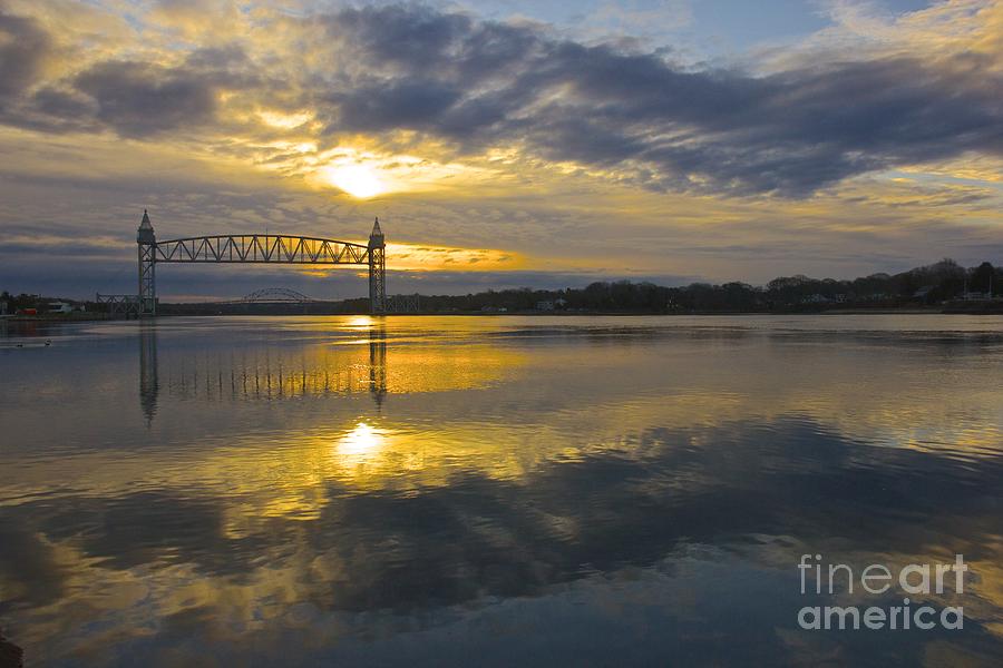Sunrise at the Train Bridge Photograph by Amazing Jules