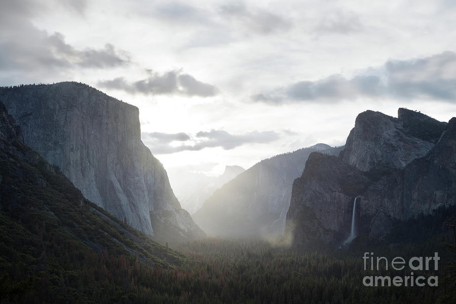 Sunrise at Tunnel view, Yosemite, USA Photograph by Matteo Colombo