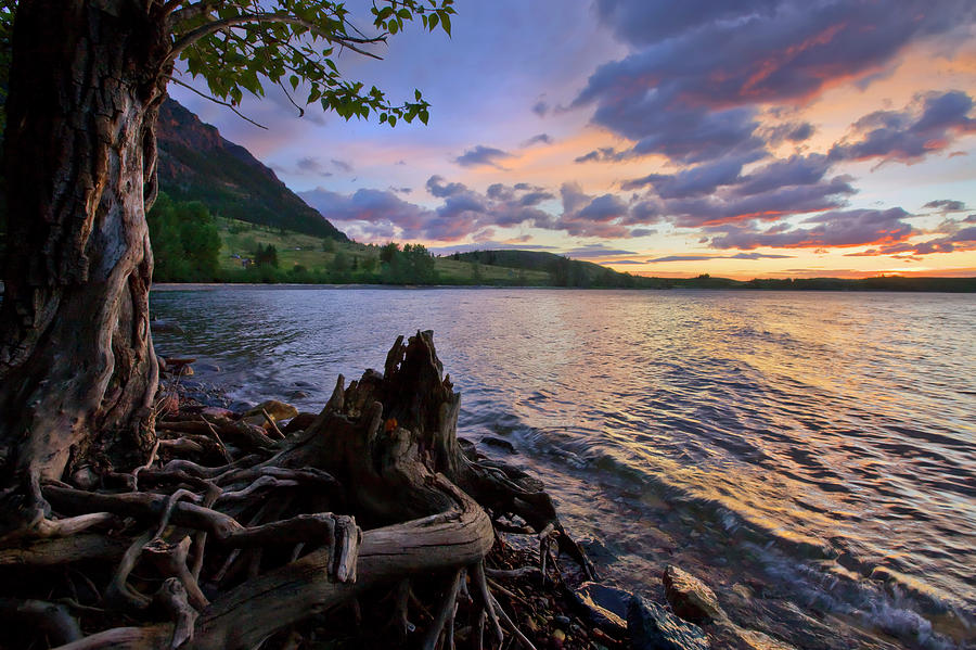 Sunrise at Waterton Lakes Photograph by Dan Jurak