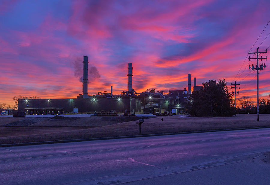 Sunrise at Waupaca Foundry Plants 2 and 3 3-24-2018 Photograph by Thomas Young
