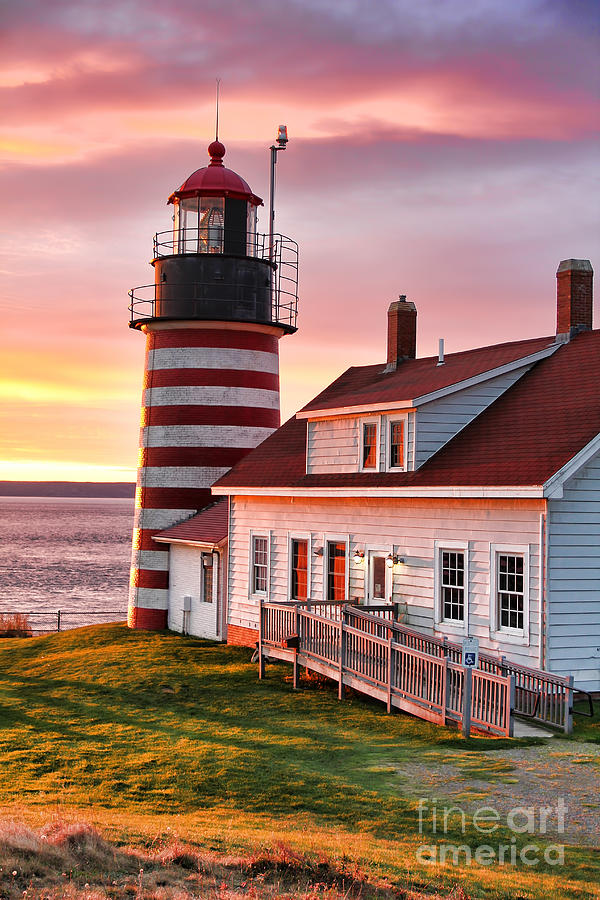 West Quoddy Head Lighthouse 3747 Photograph by Jack Schultz
