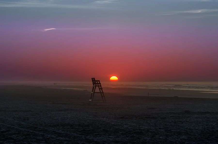 Sunrise at Wildwood New Jersey Photograph by Bill Cannon