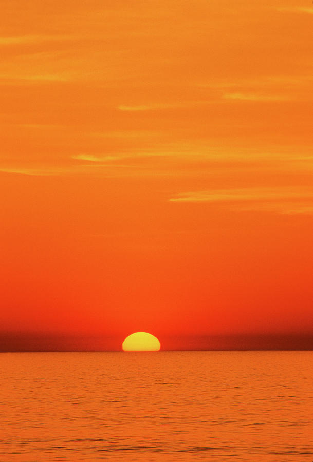 Sunrise, Atlantic Ocean from Assateague Island, May 1991. Photograph by James Oppenheim