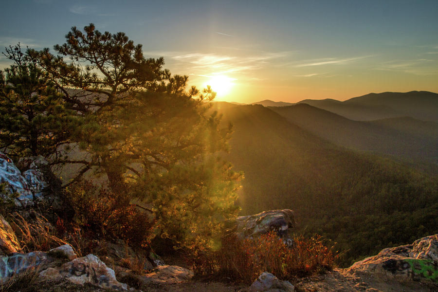 Sunrise atop Bell Mountain Photograph by Kelly Kennon