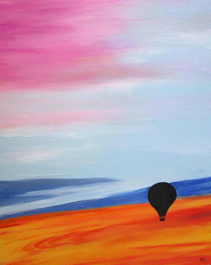 Sunrise Balloon Painting