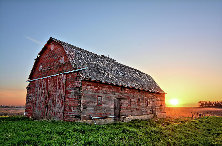 Sunrise Barn Photograph by Bonfire Photography