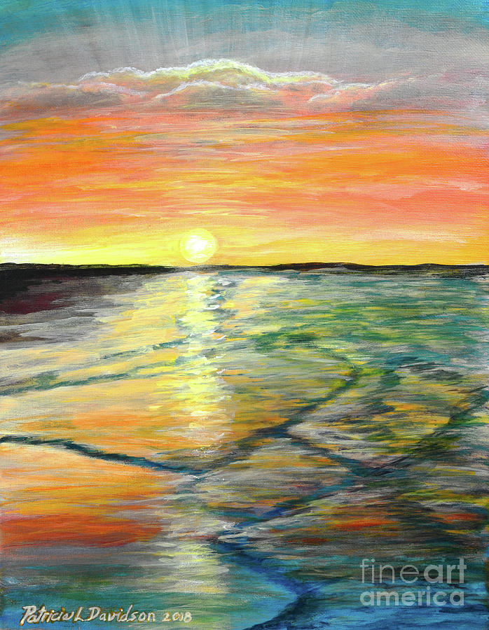 Sunrise Beach Painting by Pat Davidson