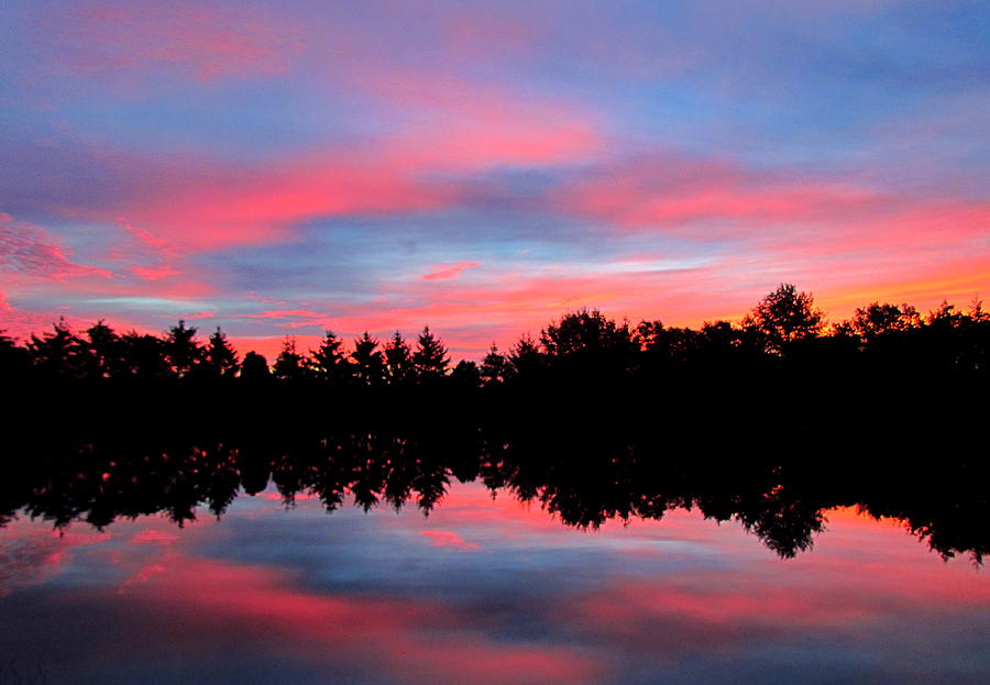 Sunrise - Blue And Pink Photograph by Christina Dare