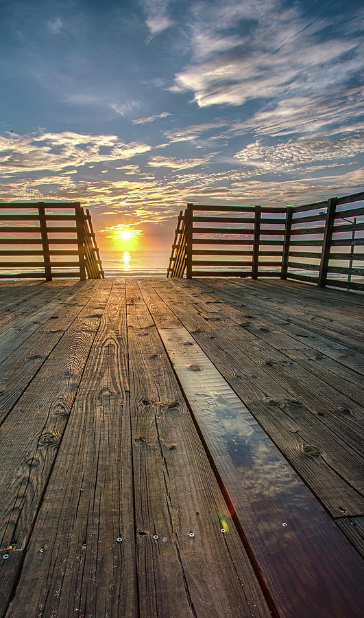 Sunrise Boardwalk Photograph by Dillon Kalkhurst