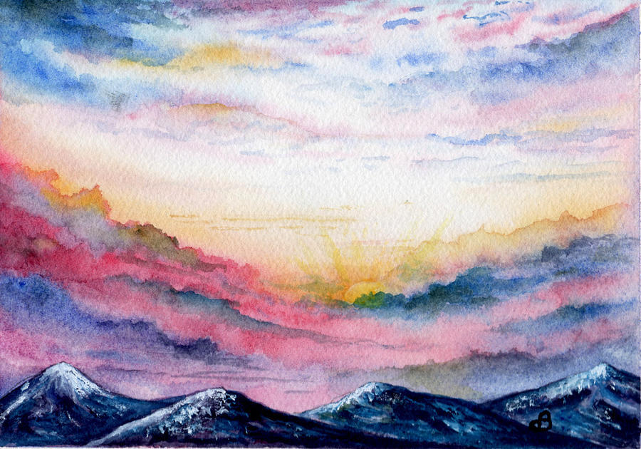 Sunrise Painting by Brenda Owen
