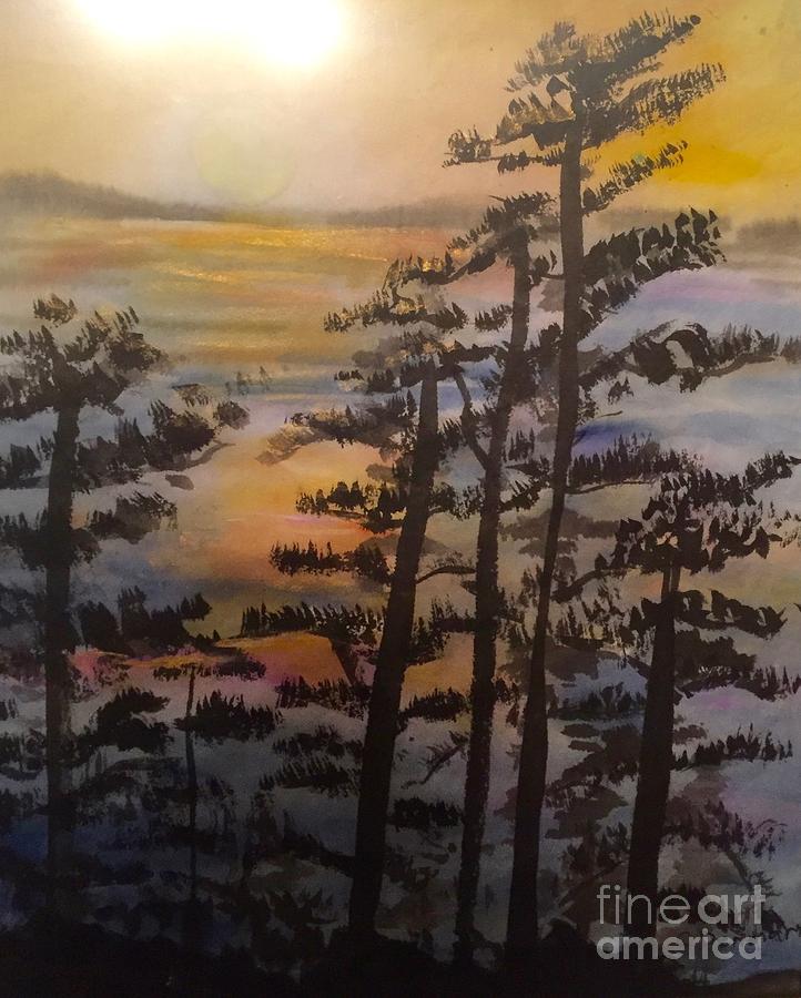 Sunrise Painting by Carol DENMARK