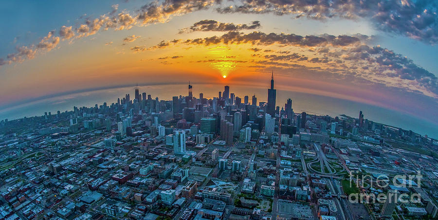 Sunrise Chicago Photograph by Vito Palmisano - Pixels