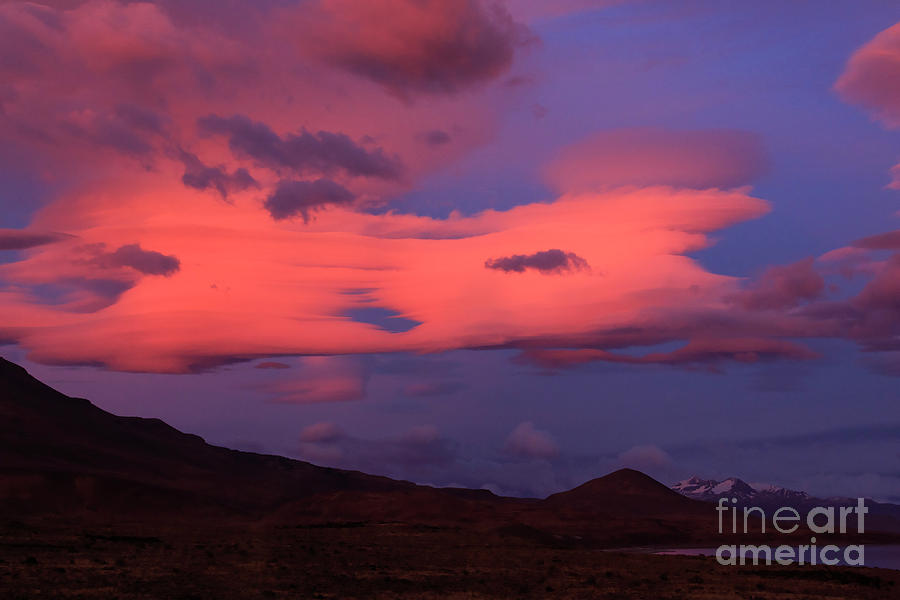 Sunrise cloud formation in Patagonia Chile Photograph by Louise Heusinkveld