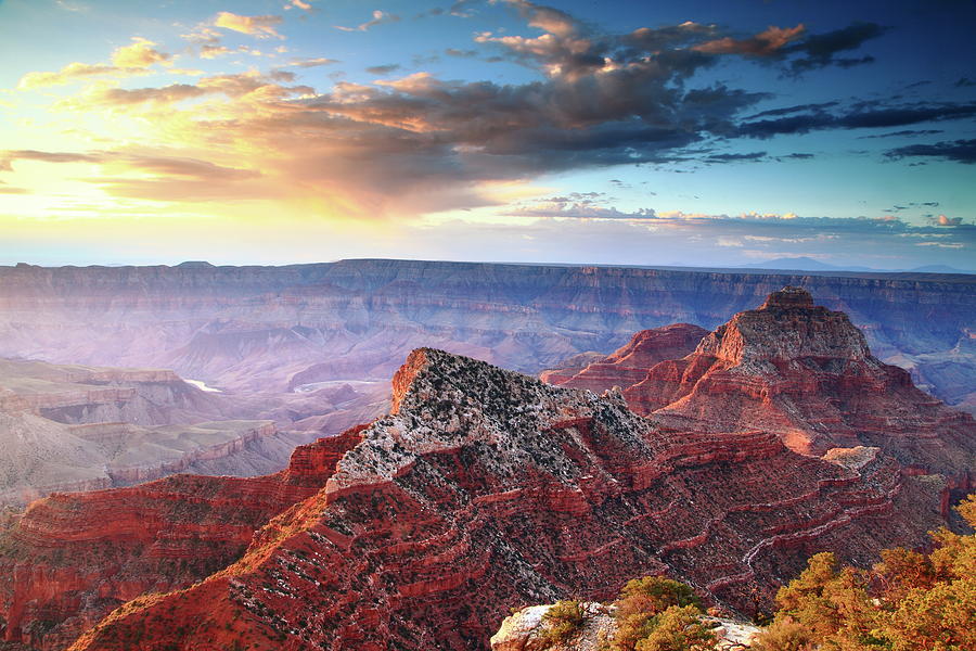 Sunrise Clouds Grand Canyon  Photograph by Roupen Baker