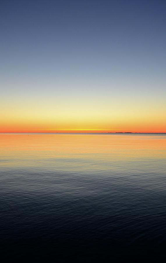 Sunrise Color On The Horizon  Photograph by Lyle Crump