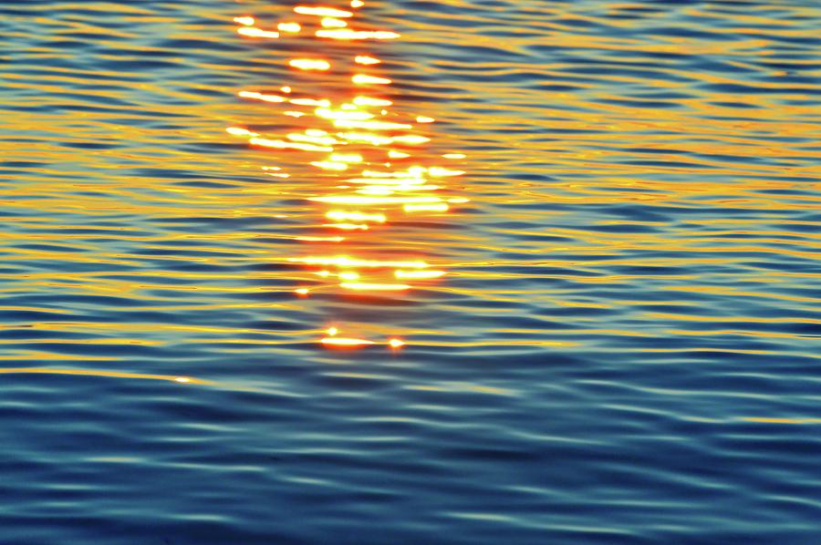 Sunrise Color On The Water Two  Digital Art by Lyle Crump