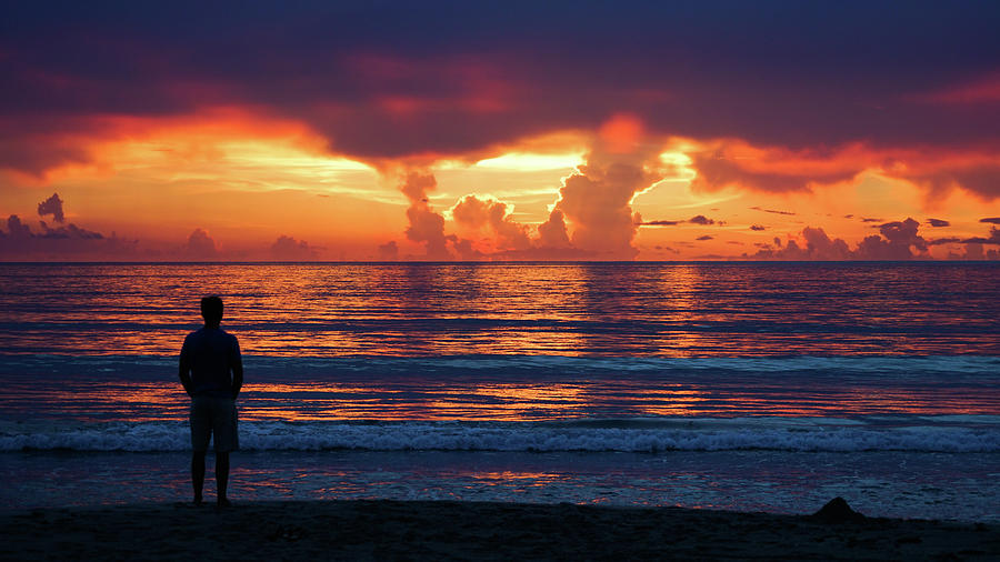 Sunrise Contemplation Delray Beach Florida Photograph by Lawrence S Richardson Jr