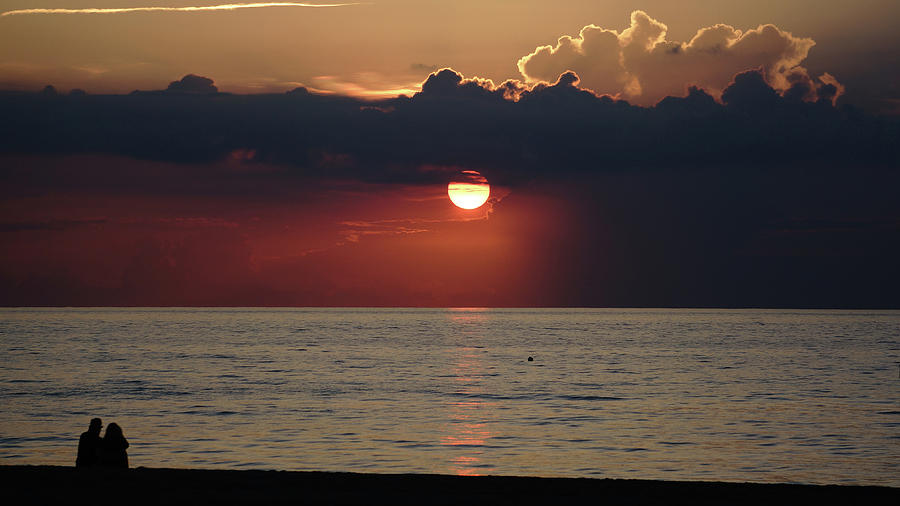 Sunrise Couple Delray Beach Florida Photograph by Lawrence S Richardson Jr