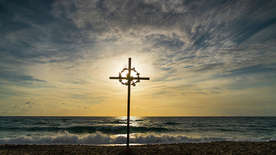 Sunrise Cross 2 Delray Beach Florida Photograph by Lawrence S Richardson Jr