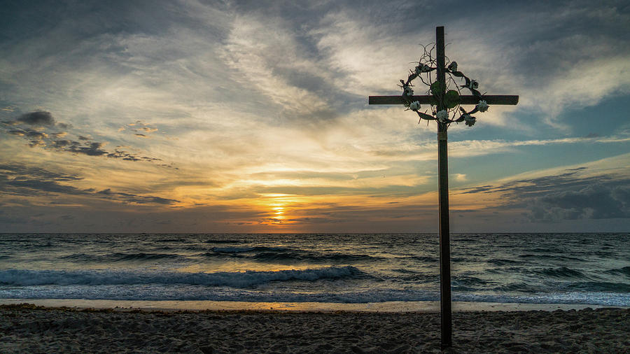 Sunrise Cross Delray Beach Florida Photograph by Lawrence S Richardson Jr