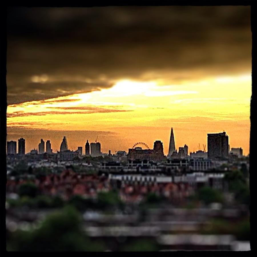Brick Photograph - #sunrise #dawn #london #skyline #clouds by Sam Stratton