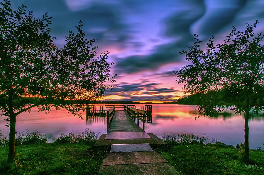 Sunrise Dock Photograph by Wayne Maris