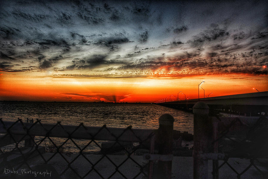 Sunrise Fence Photograph