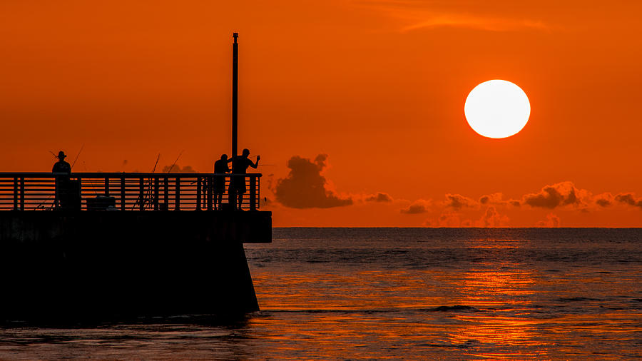 Sunrise Fishermen Photograph by Don Durfee