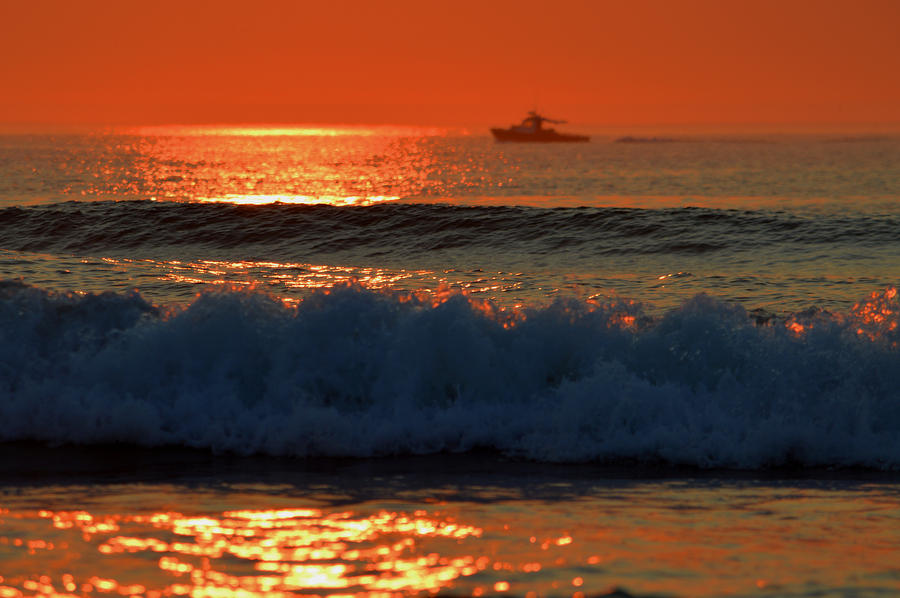 Sunrise Fishing  Photograph by Dianne Cowen Cape Cod Photography
