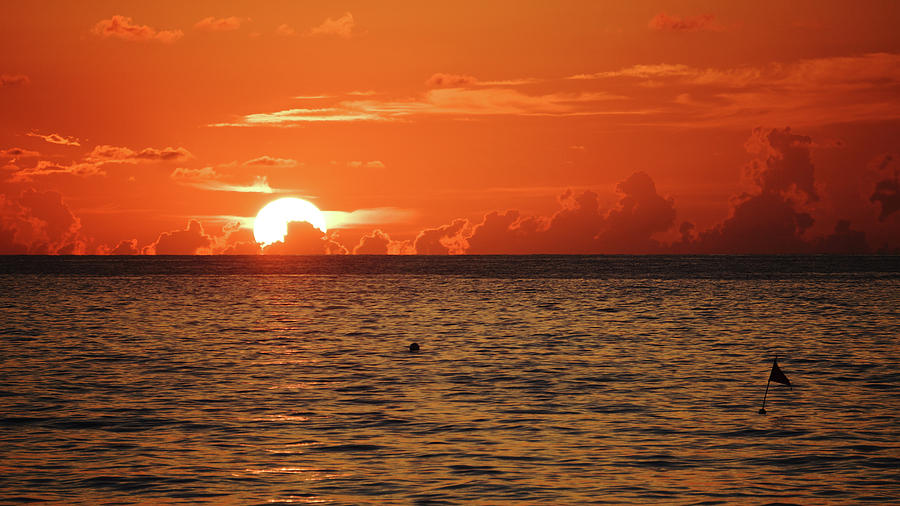 Sunrise Flag Delray Beach Florida Photograph by Lawrence S Richardson Jr