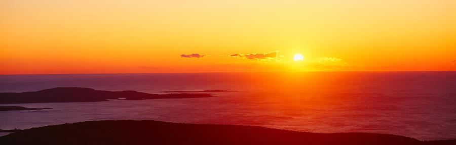 Sunrise From Cadillac Mountain, Acadia Photograph by Panoramic Images