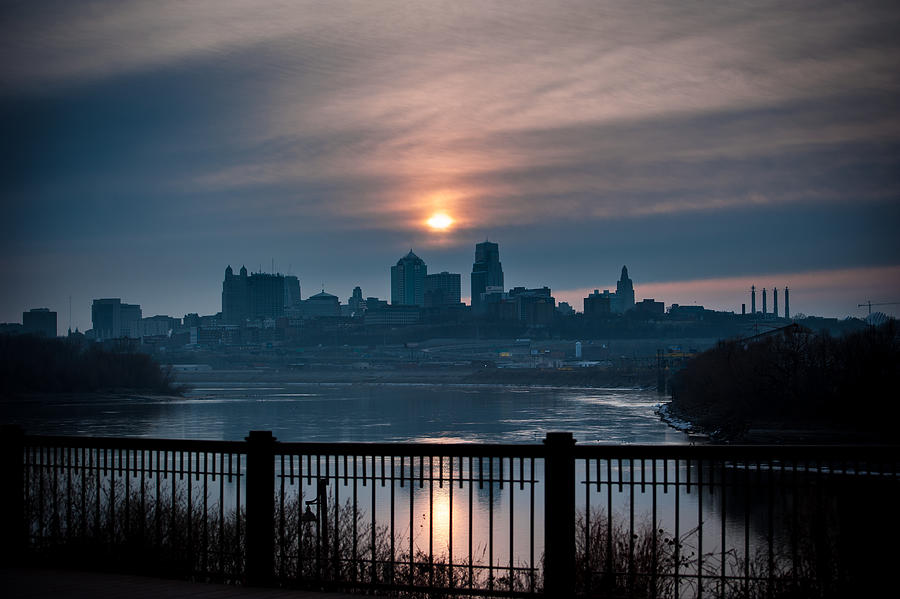 Sunrise from Kaw Point Photograph by Jeff Phillippi