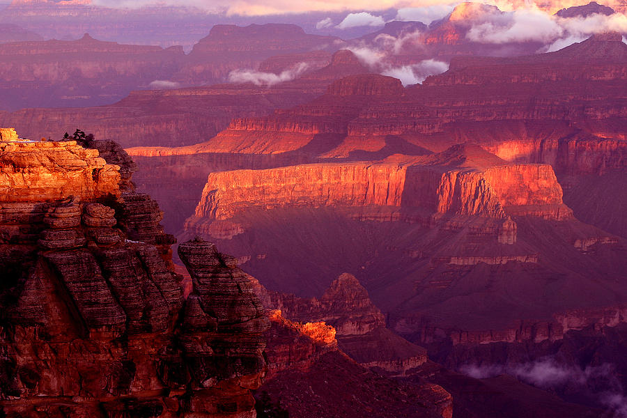 Sunrise from Mather Point Photograph by Brian M Lumley - Fine Art America