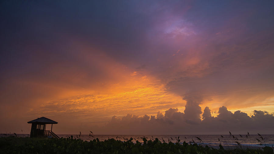 Sunrise Glow Delray Beach Florida Photograph by Lawrence S Richardson Jr