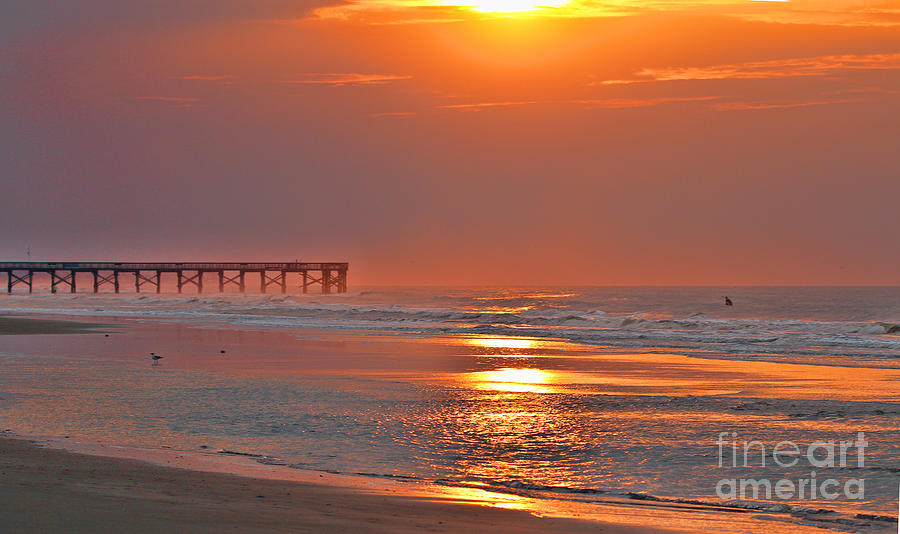 Sunrise Glow on the Isle of Palms  3008 Photograph by Jack Schultz
