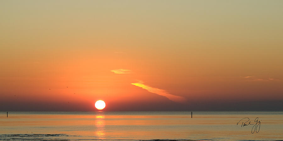 Beach Photograph - Sunrise Gulfport Mississippi by Paul Gaj