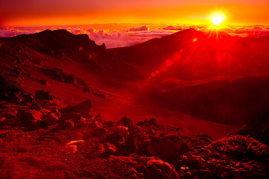 Sunrise Haleakala Photograph by Harry Spitz