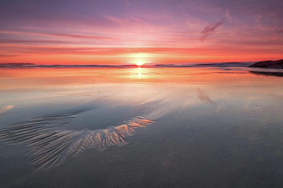 Sunrise, Hampton Beach, NH Photograph by Jeff Sinon