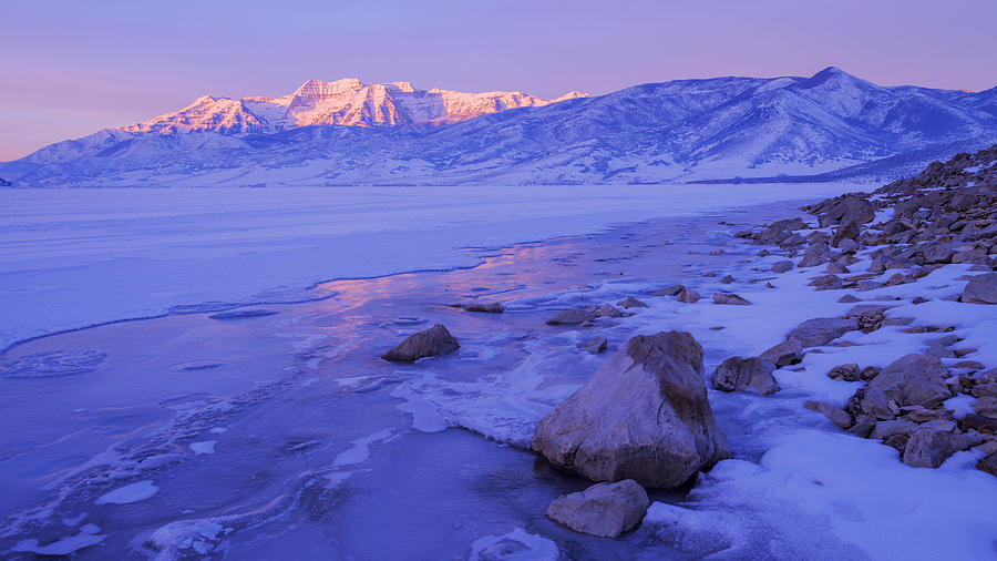 Sunrise Ice Reflection Photograph by Chad Dutson