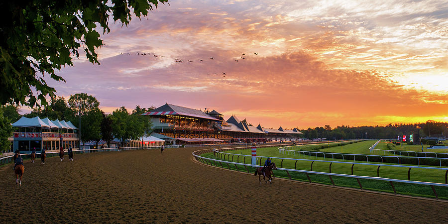 Sunrise at the Track #1 Photograph by Michael Gallitelli