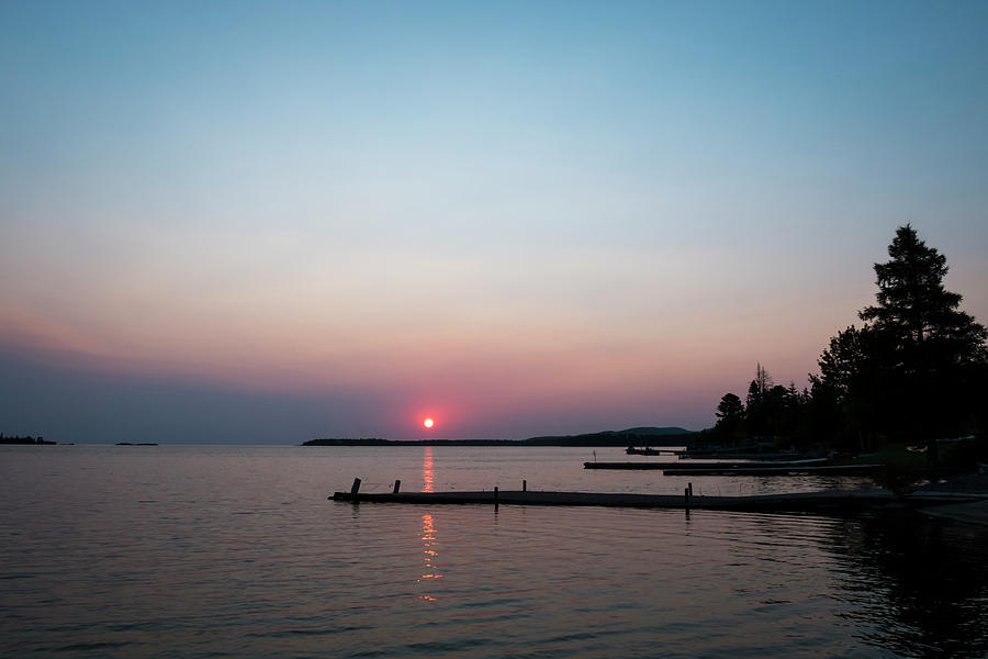 Sunrise in Copper Harbor Michigan Photograph by Mary Lee Dereske