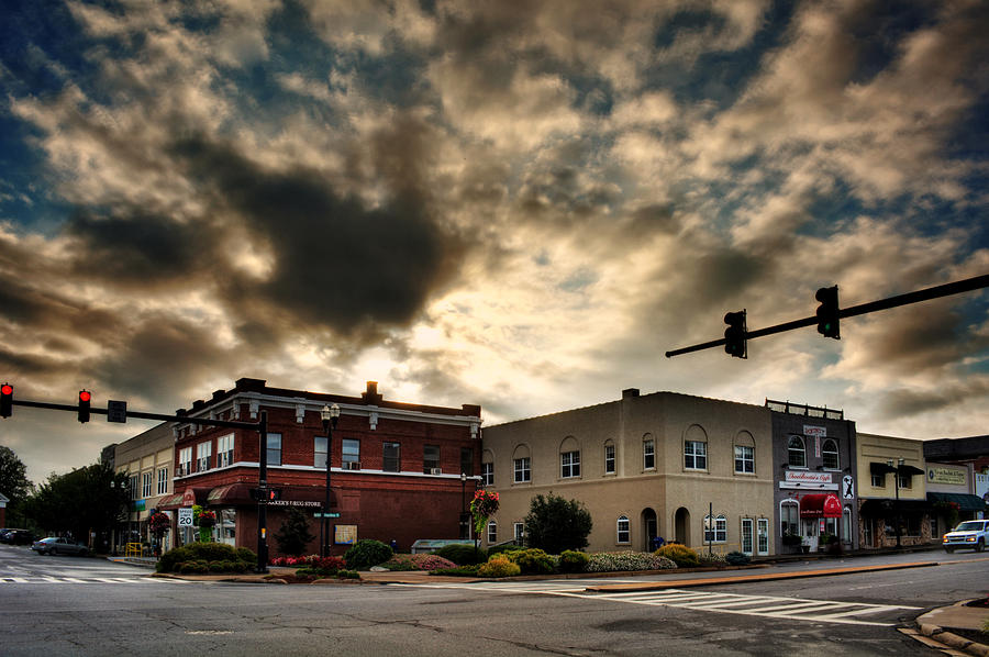 Sunrise In Downtown Murphy North Carolina Photograph by Greg and Chrystal Mimbs